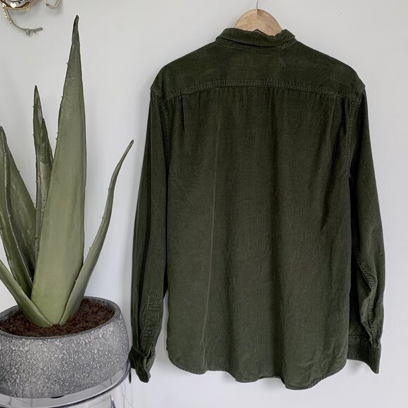 Old Navy Regular-Fit Corduroy Shirt Matcha Green XL - Picture 7 of 7